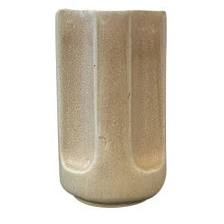 Giuseppe Grano Matte Beige Glazed Ceramic Vase