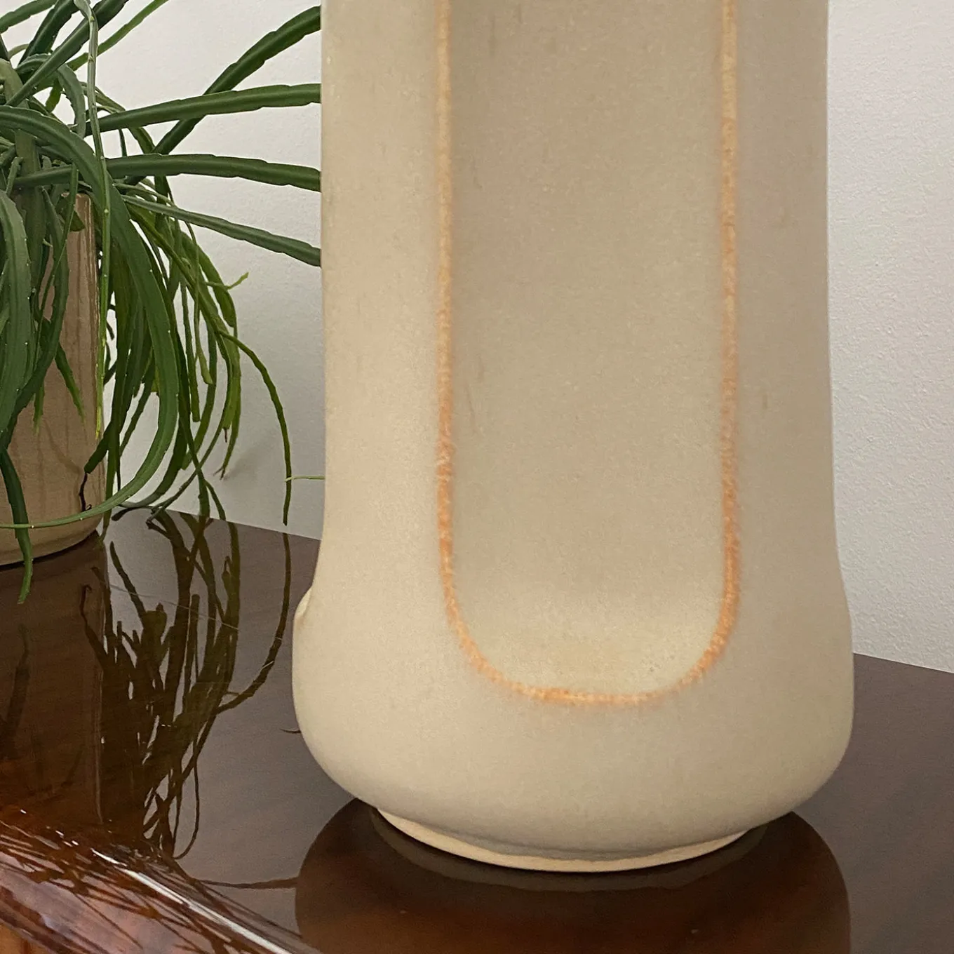 Giuseppe Sabbia Matte Beige Glazed Ceramic Vase