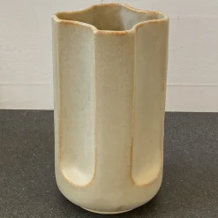 Giuseppe Sabbia Matte Beige Glazed Ceramic Vase