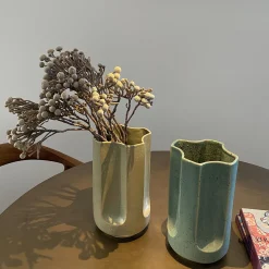 Giuseppe Turquesa Matte Blue Glazed Ceramic Vase