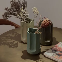 Giuseppe Turquesa Matte Blue Glazed Ceramic Vase