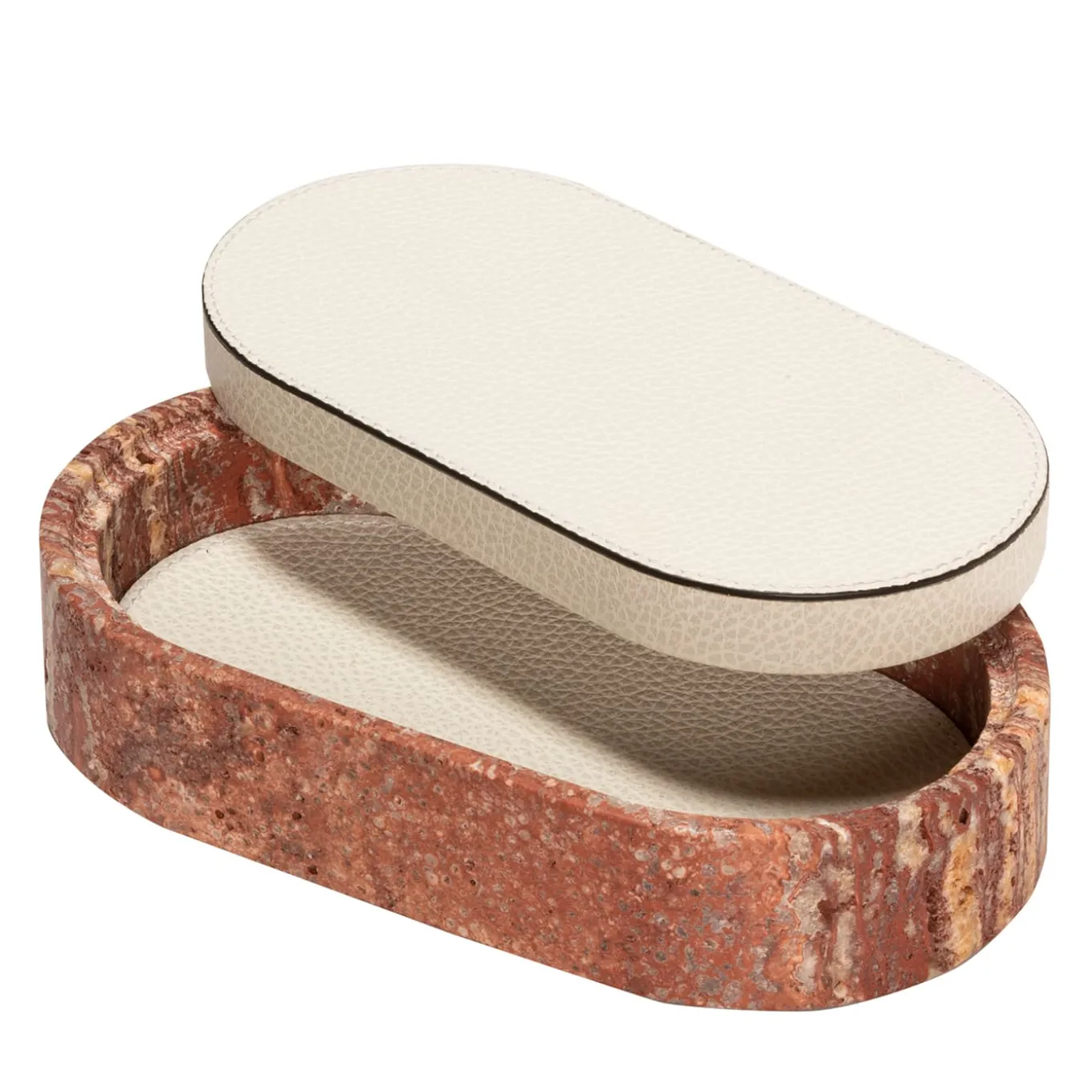 Giza Leather & Marble Small Box #1
