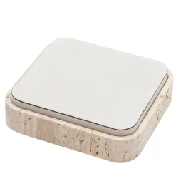 Giza Leather & Marble Square Box #11