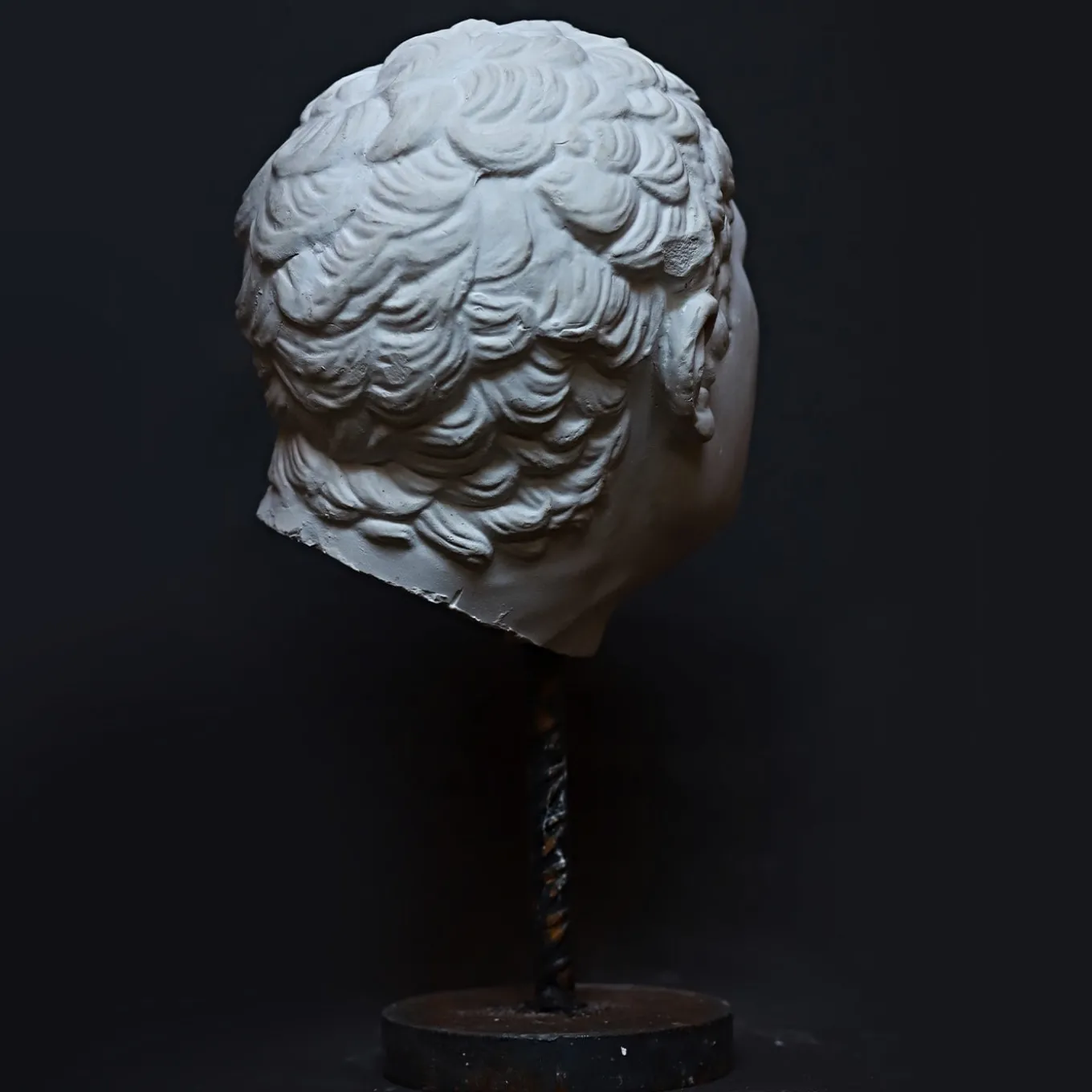 Gladiatore Borghese Bust on Pedestal