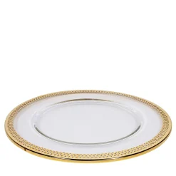 Glass Charger Plate with 24K Gold #3