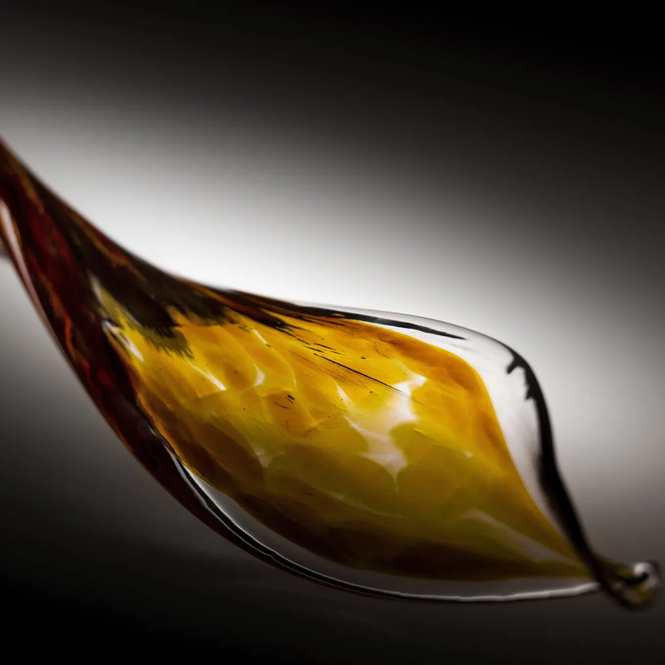 Glass Fall 15 Leaves Chandelier