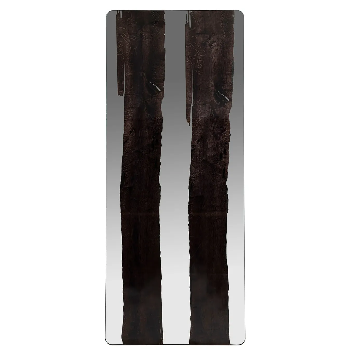 Glass&Wood Venezia Table in Black Oak