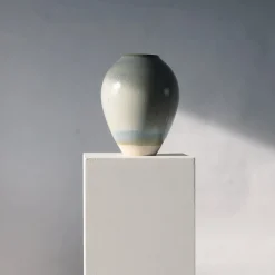 Glaze High Powder Blue Vase