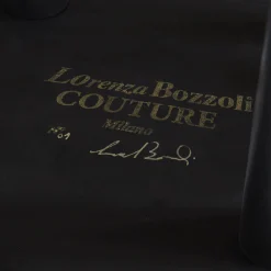 Gleaming Silver Metallic Leather Bar Stool By Lorenza Bozzoli