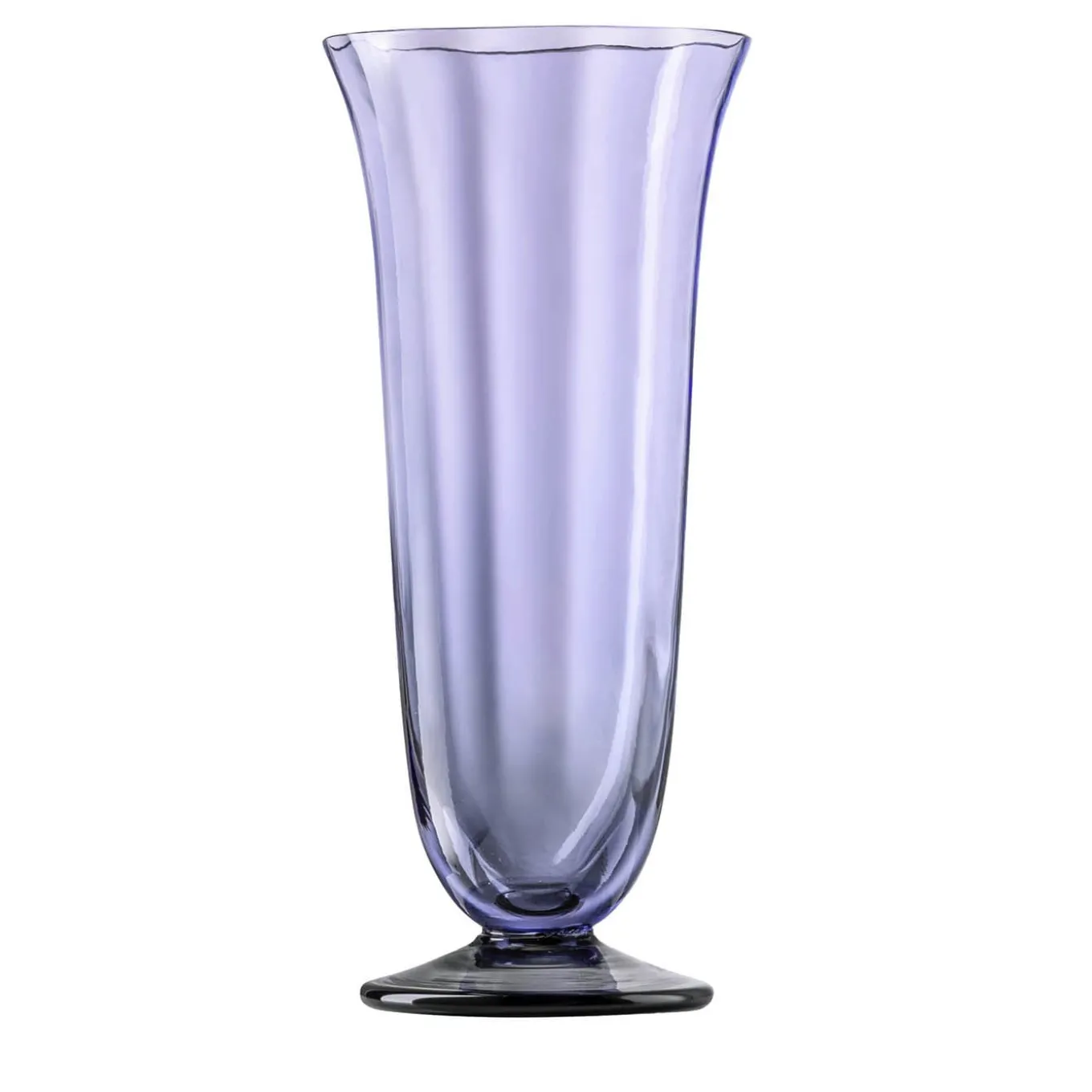 Glicine Purple Twisted Glass Flute