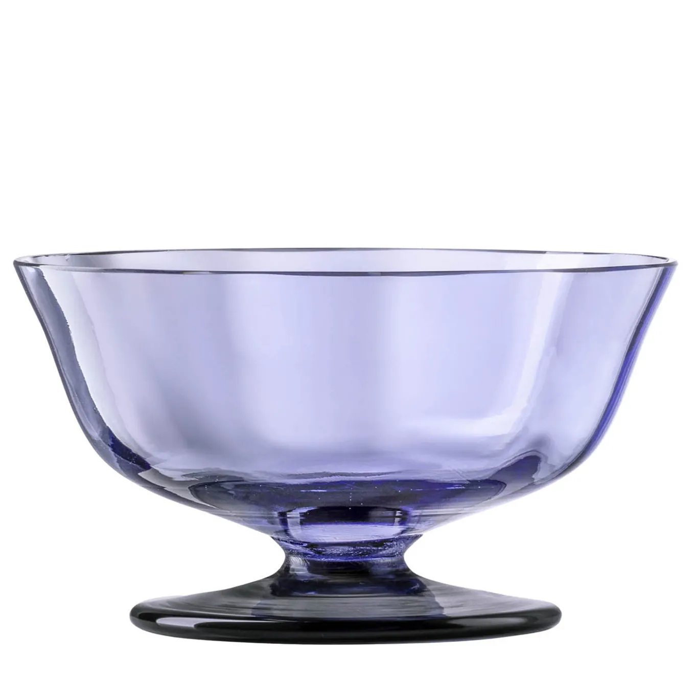 Glicine Purple Twisted Glass Dessert Coupe