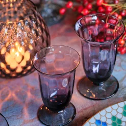 Glicine Purple Twisted Wine Glass