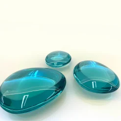 Gocce Set Of Three Crystal Sculptures