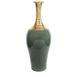 Gold and Green Vase