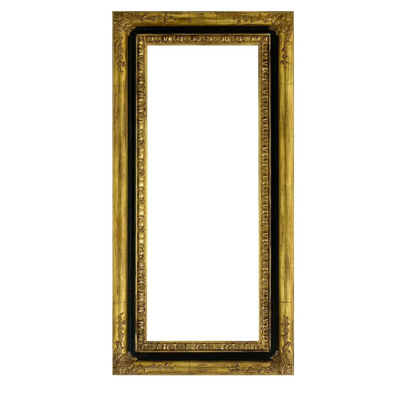 Gold Leaf & Walnut Laquered Cassonetto Frame
