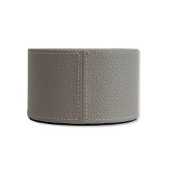 Gold Luna Gray Leather Bottle Holder