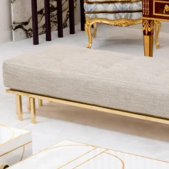 Gold Metal Bench