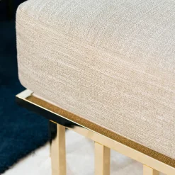 Gold Metal Bench