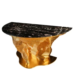 Gold Moon Console by Giò Pozzi
