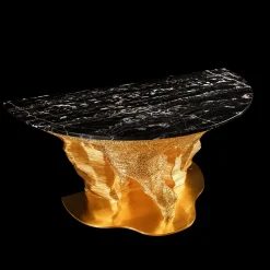 Gold Moon Console by Giò Pozzi