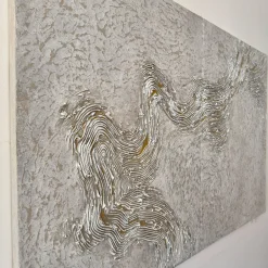 Gold Vein Textured Resin Diptych