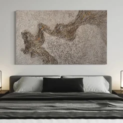Gold Vein Textured Resin Diptych