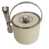 Gold White Ice Bucket