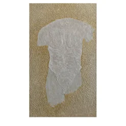 Golden Age Beige Classical Textured Resin Painting