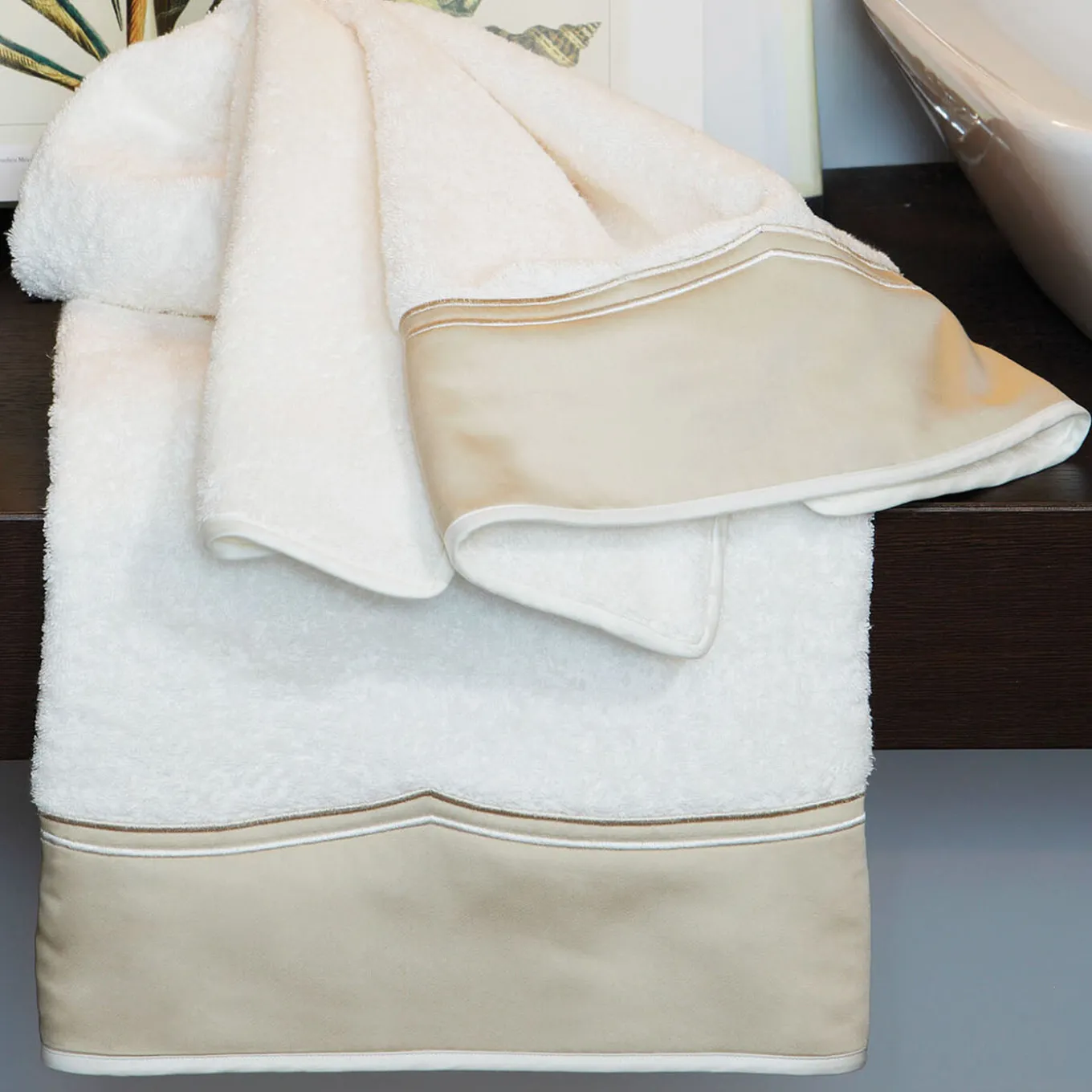 Gondola Beige Bath Towel set