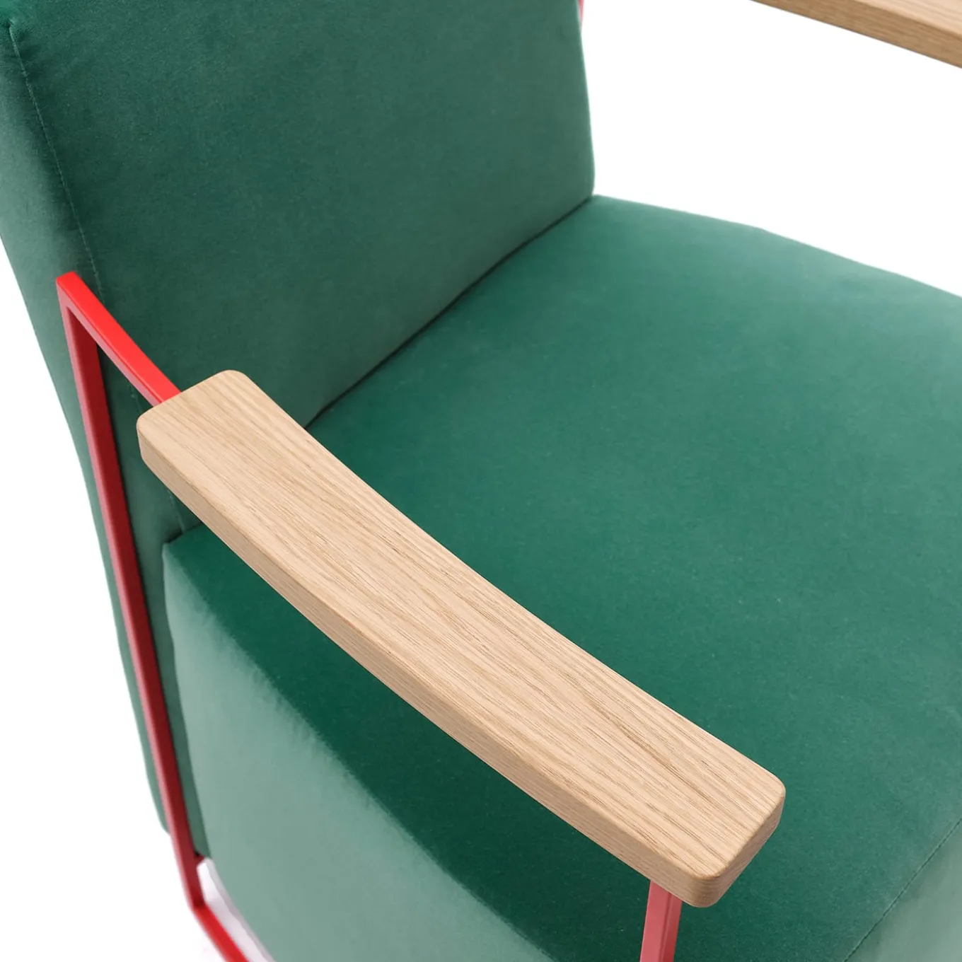 Gotham Small Green Velvet Armchair