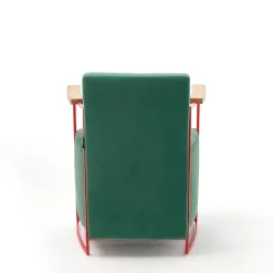 Gotham Small Green Velvet Armchair
