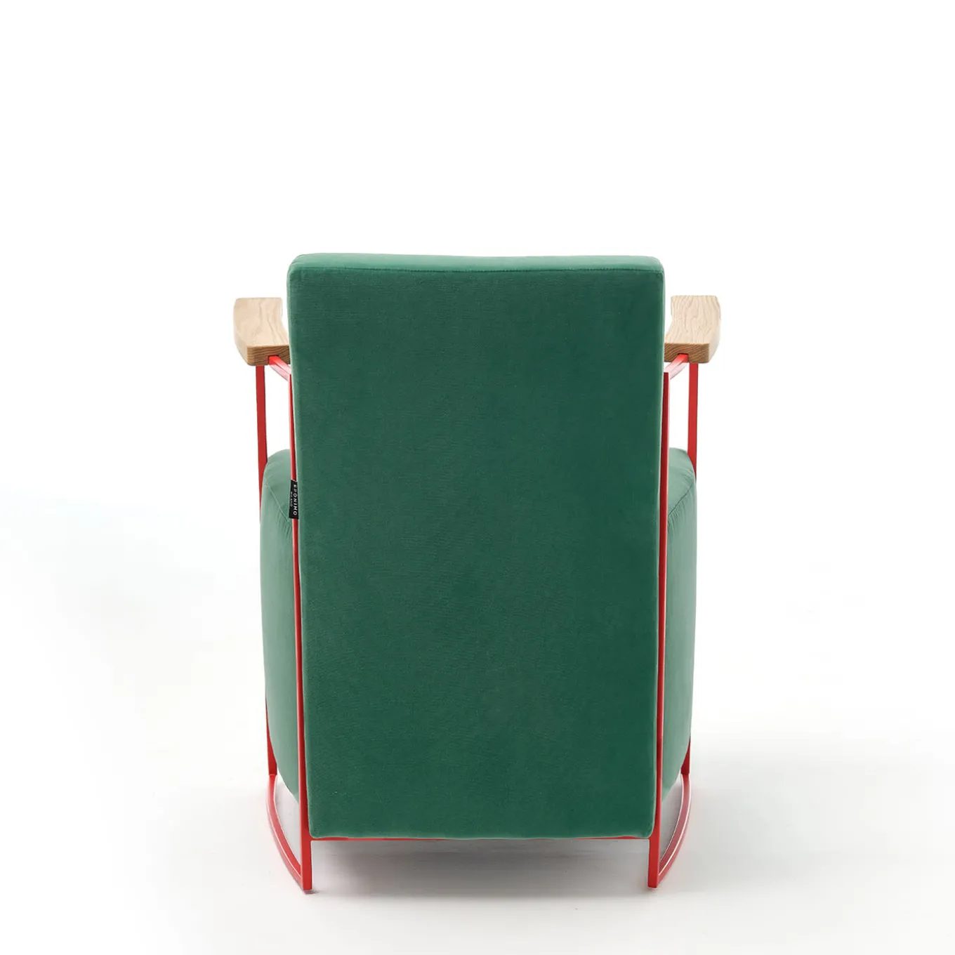 Gotham Small Green Velvet Armchair