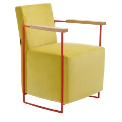 Gotham Small Yellow Velvet Armchair