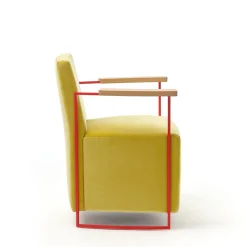 Gotham Small Yellow Velvet Armchair