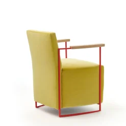 Gotham Small Yellow Velvet Armchair