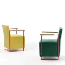 Gotham Small Yellow Velvet Armchair