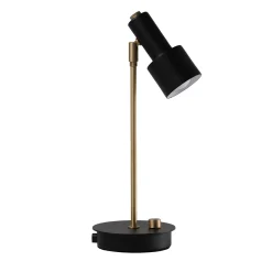 GP Black Brass Adjustable Table Lamp