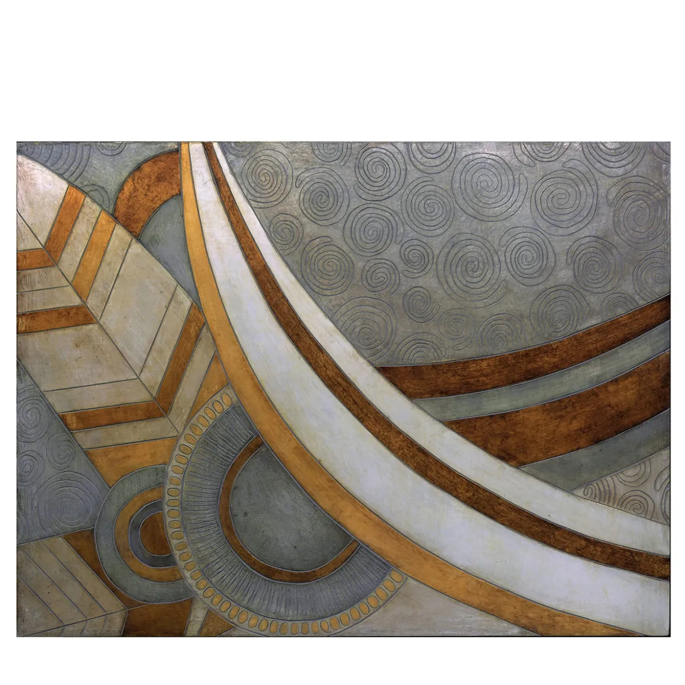 Gradiations Carved wood with gold & silver leaf by Giuseppe Caiafa