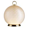 Gran Balloton Peach Murano Glass Rechargeable Table Lamp