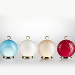 Gran Balloton Peach Murano Glass Rechargeable Table Lamp