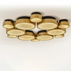 Gran Costellazione Cassiopea Marble & Brass Onyx Flush Mount Chandelier