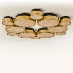 Gran Costellazione Cassiopea Marble & Brass Onyx Flush Mount Chandelier