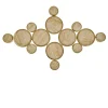 Gran Costellazione Gemini Marble & Brass Onyx Flush Mount Chandelier
