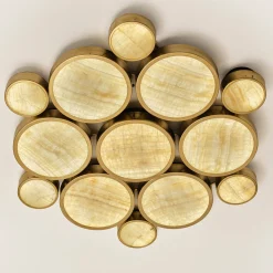 Gran Costellazione Libra Marble & Brass Onyx Flush Mount Chandelier