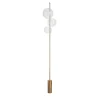 Grandine Three-Light Aged Brushed Brass Floor Lamp