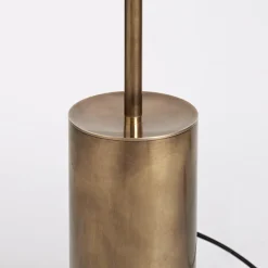 Grandine Three-Light Aged Brushed Brass Floor Lamp