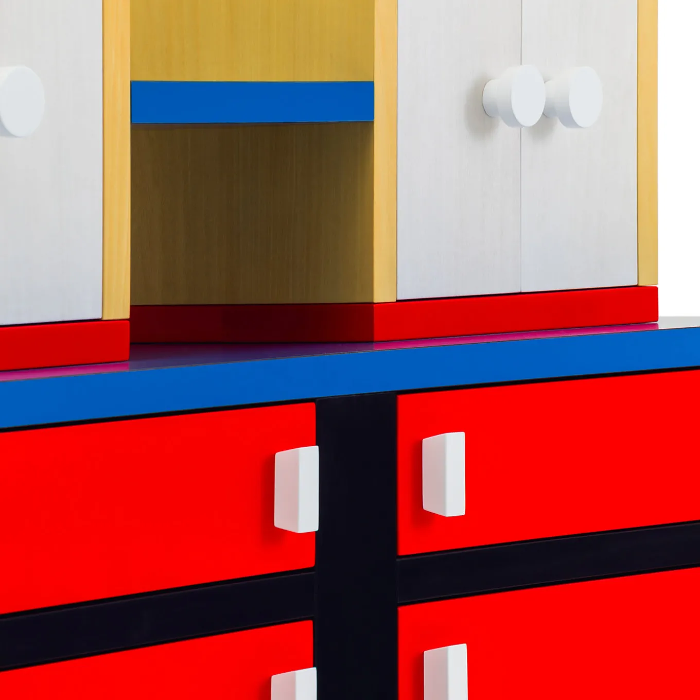 Granito Chest of Drawers with Cupboards by Nathalie Du Pasquier - Post Design