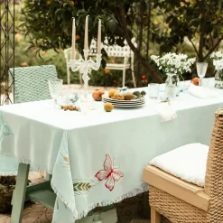 Grano Multicolor Rectangular Turquoise Tablecloth