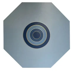 Gratitude Light Blue Octagonal Decorative Panel