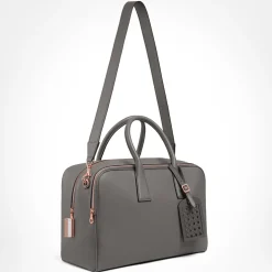 Gray Cristallo Maxi Weekend Bag